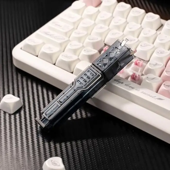 Klasse Keycap ve Switch Puller, 2si 1 Arada Klavye Tuş ve Switch Sökme Aparatı (Dark)