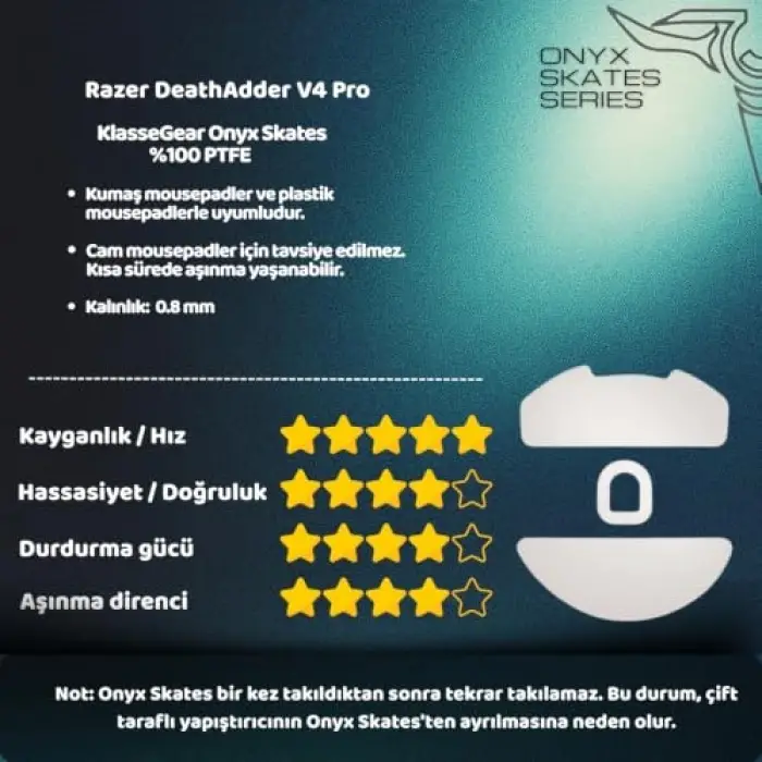 Klasse Onyx Mouse Skate (Razer DeathAdder V4 Pro)