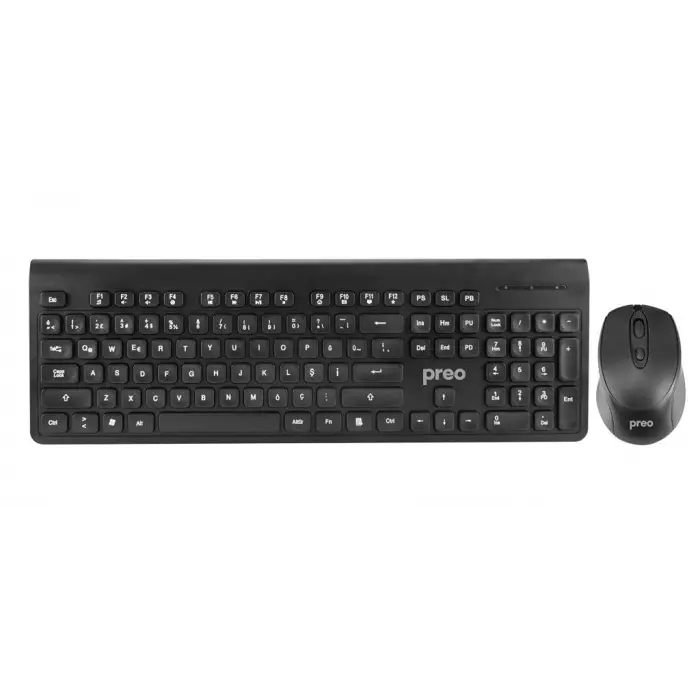 Klavye, Preo My Keyboard K7 Kablosuz, & Mouse Set