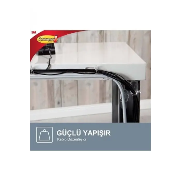 Klipsli Orta Command Kablo Düzenleyici