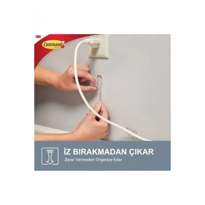 Klipsli Orta Command Kablo Düzenleyici
