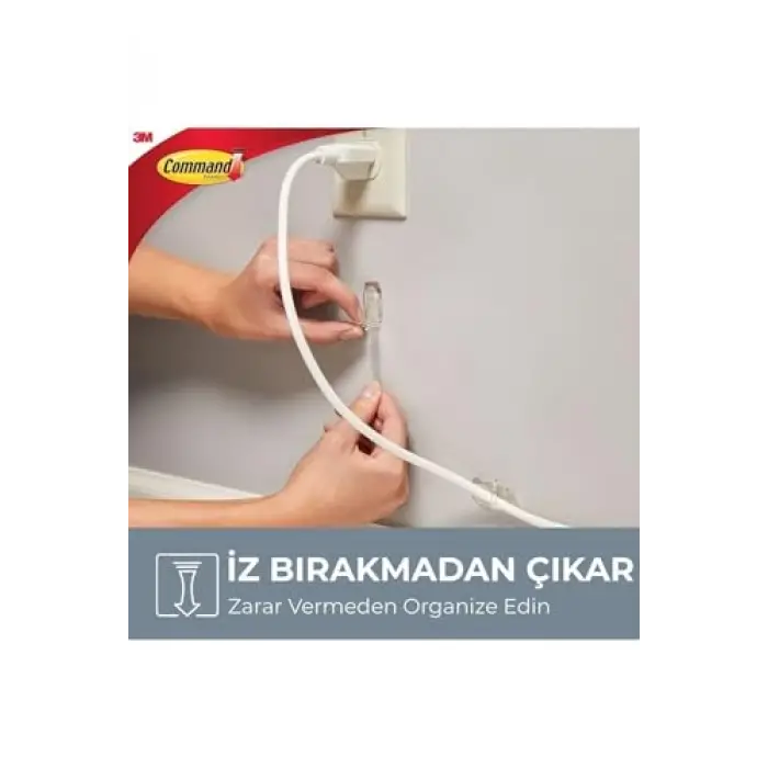 Klipsli Orta Command Kablo Düzenleyici