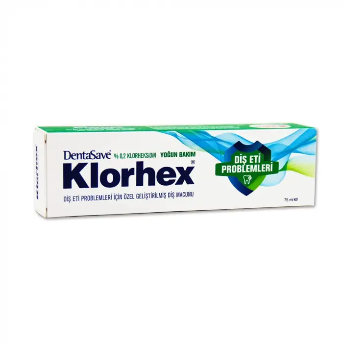 Klorhex Diş Macunu 75 ML - %0,2 Yoğun Bakım ve Diş Eti Problemleri