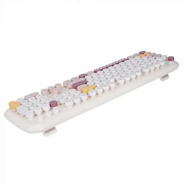 KM-6284 WHISKER Renkli Tuşlu Kablosuz Q Klavye + Mouse Set