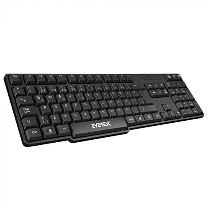 KM-6852 Siyah Usb Kablosuz Combo Q Standart Klavye + Mouse Set