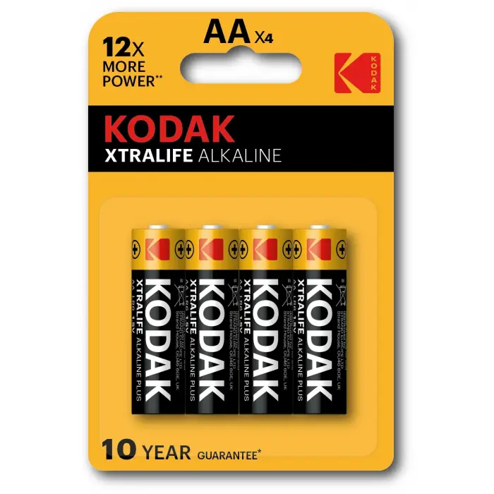 Kodak 30414112 Alkalin Pil, Siyah