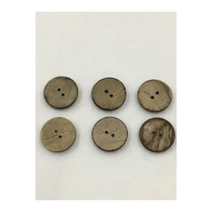 Kokonat Düğme 2 Cm Çapında 6 Adet