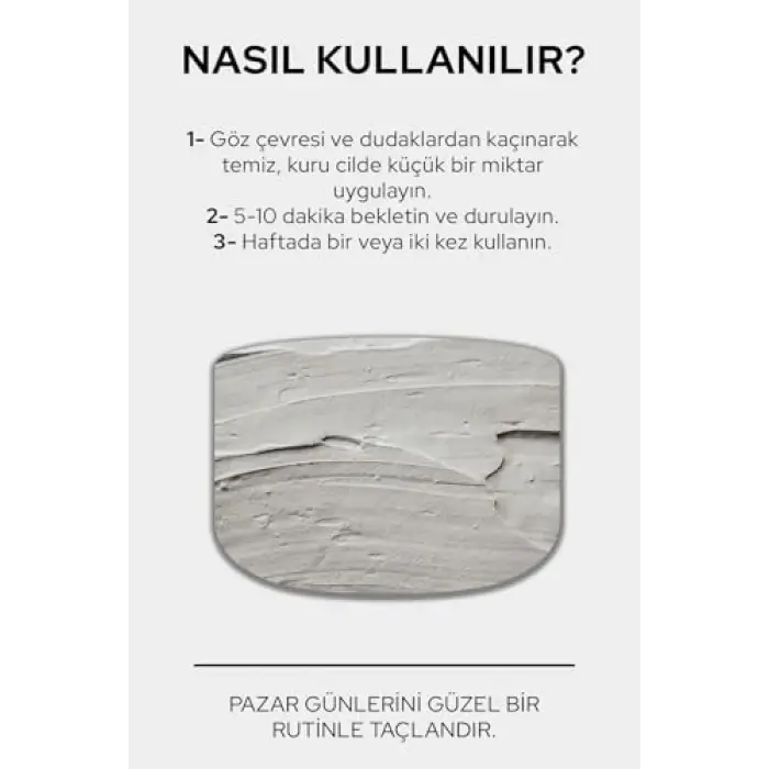 Kömür İçerikli Killi Yüz Maskesi - 400g