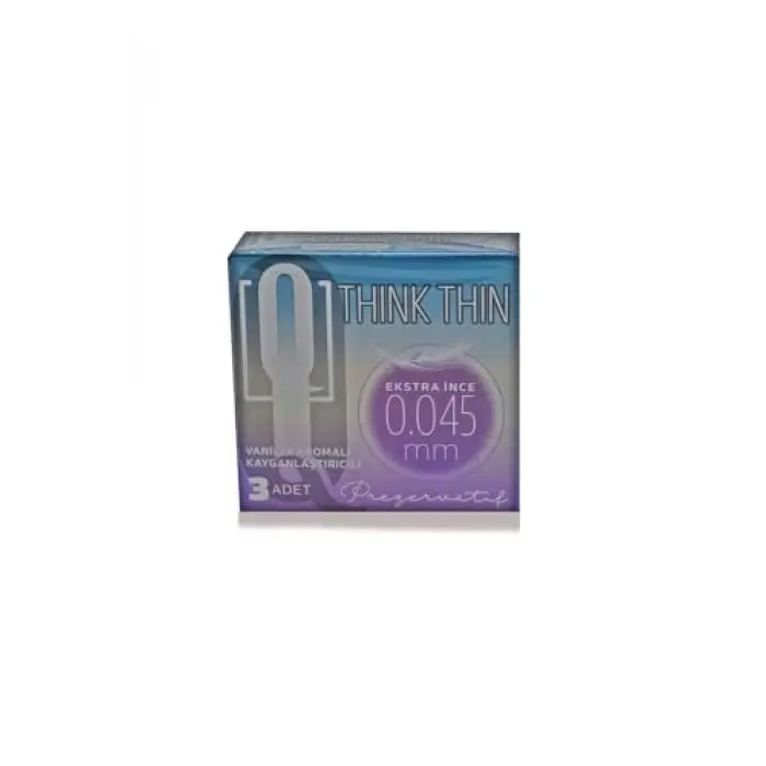 Kondom Think Thin 3Lü Extra Ince 0,045 Mm