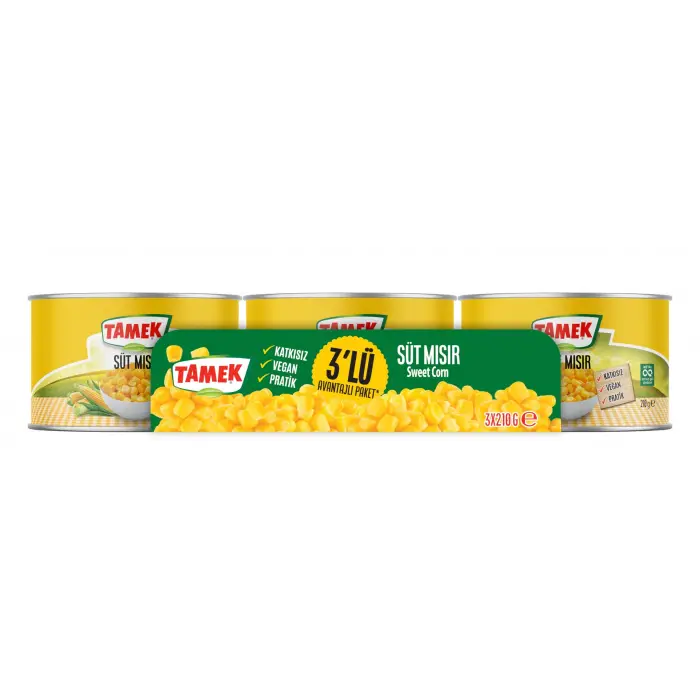 Konserve Mısır 210 g x 3 Adet