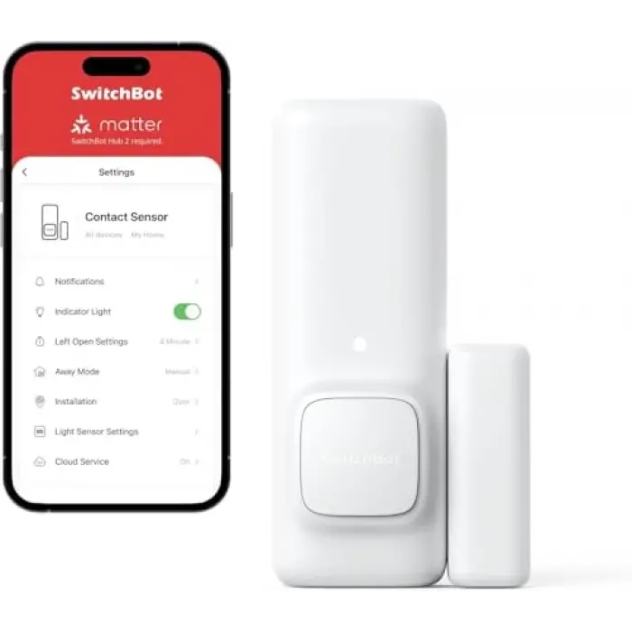 kontak sensörü ve kapı alarmı, kapı ve pencereler için kablosuz akıllı ev güvenlik sensörü, SwitchBob Hub Mini, Alexa ile uyumlu
