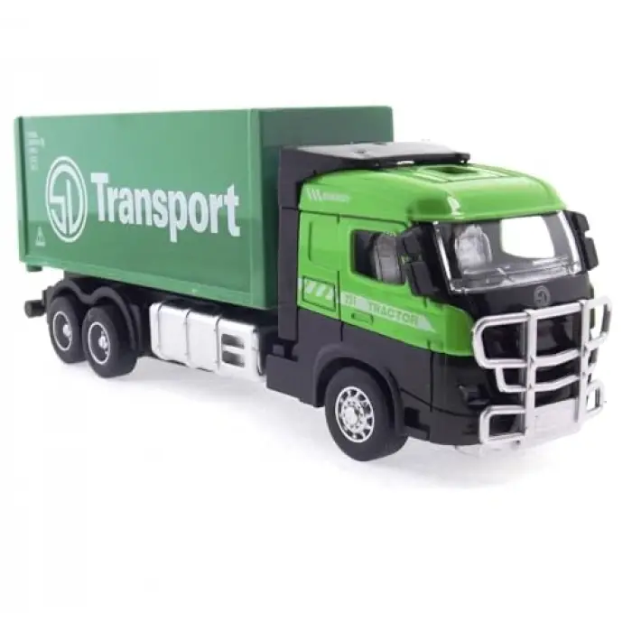 Konteyner Temalı Die Cast Çek Bırak Araç