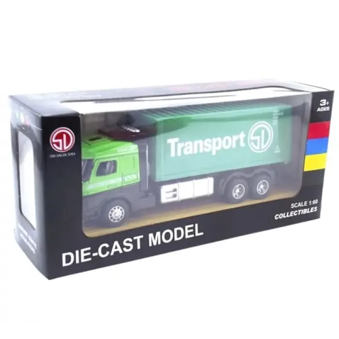 Konteyner Temalı Die Cast Çek Bırak Araç