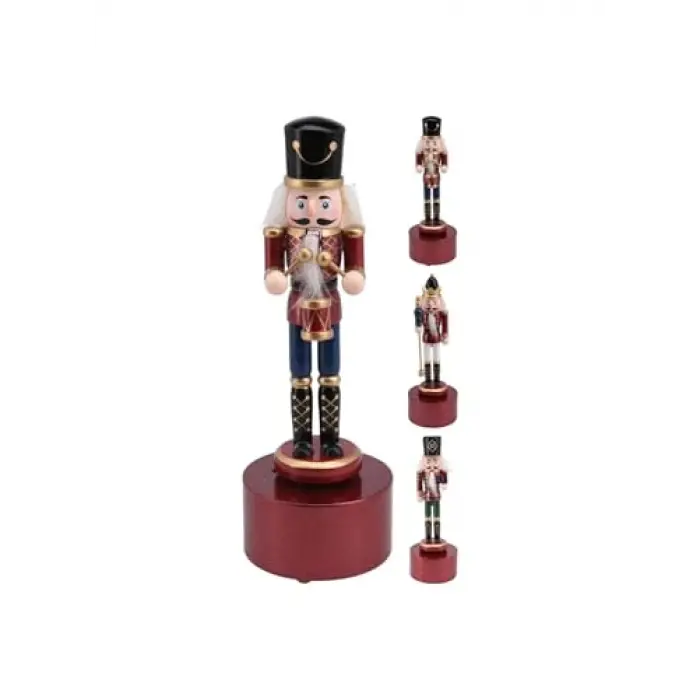 Koopman New Year Nutcracker Müzik Kutusu 22 cm