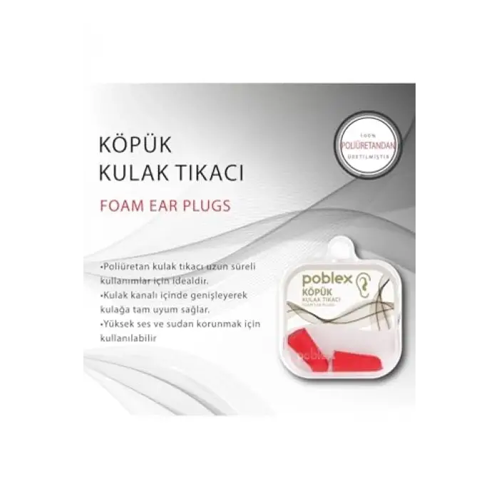 Köpük Kulak Tıkacı
