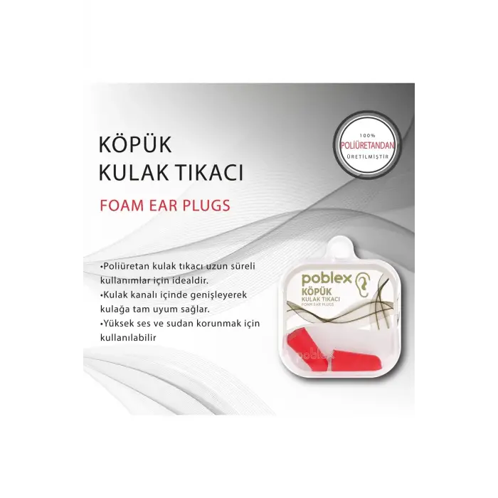 Köpük Kulak Tıkacı