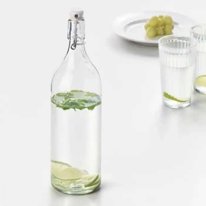 Korken 1 L Cam Su Şişesi