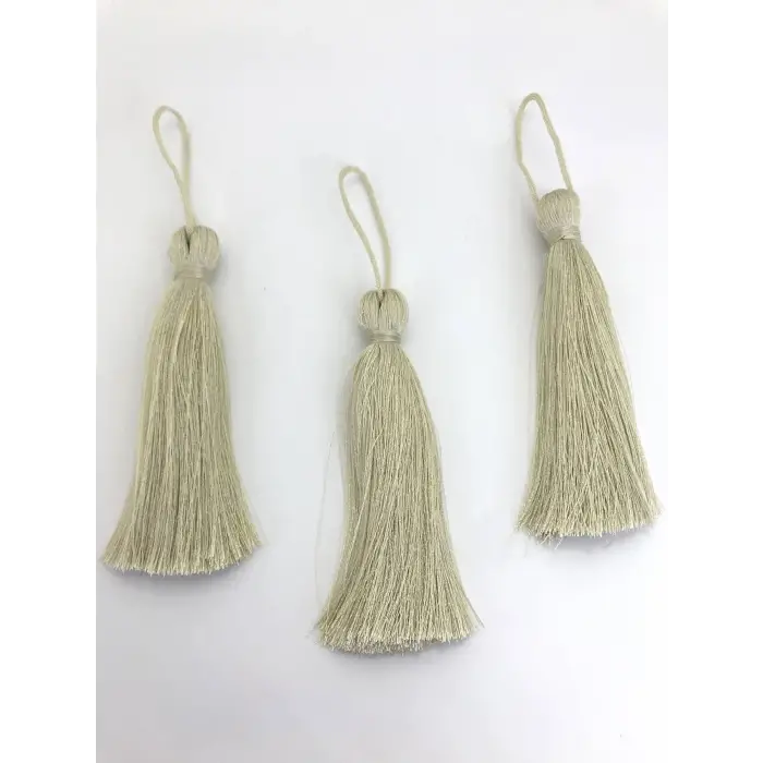 Koyu Krem Püskül 10 Cm