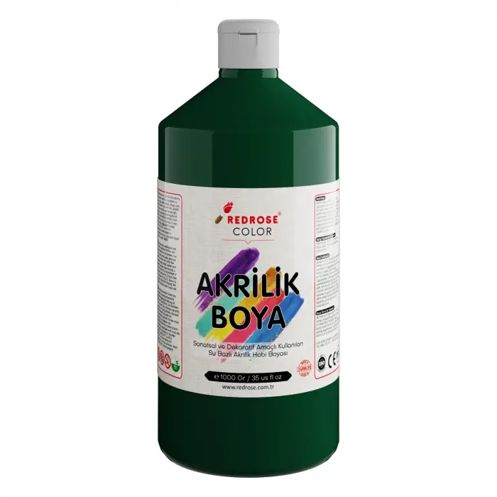 Koyu Yeşil Akrilik Boya 1000 gr