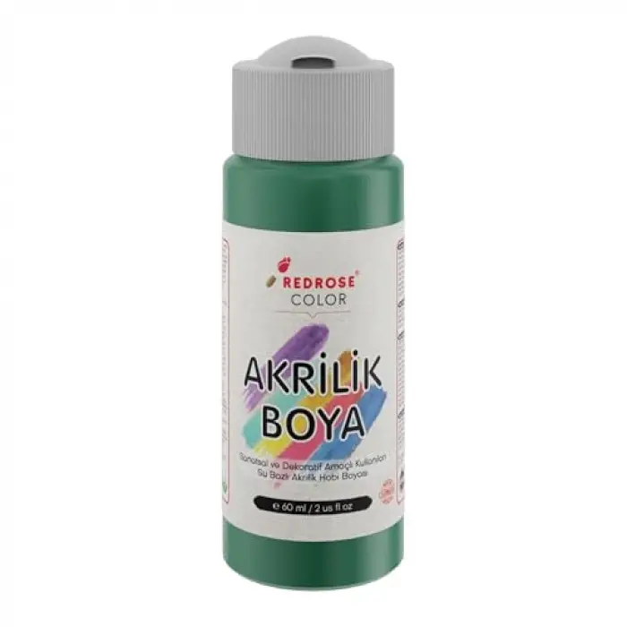 Koyu Yeşil Akrilik Boya, 60 ml