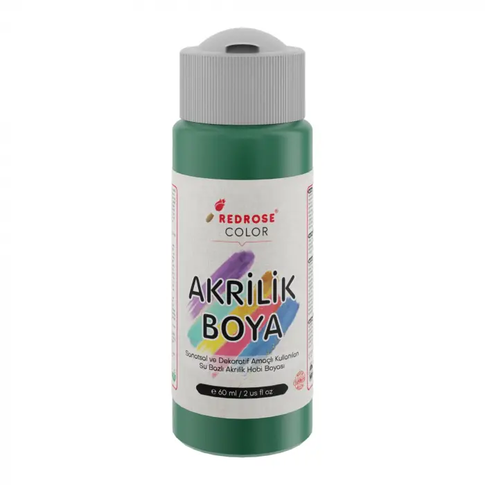 Koyu Yeşil Akrilik Boya, 60 ml
