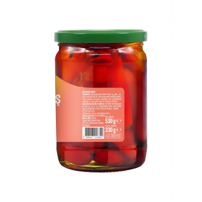 Közlenmiş Kırmızı Biber 580 ml