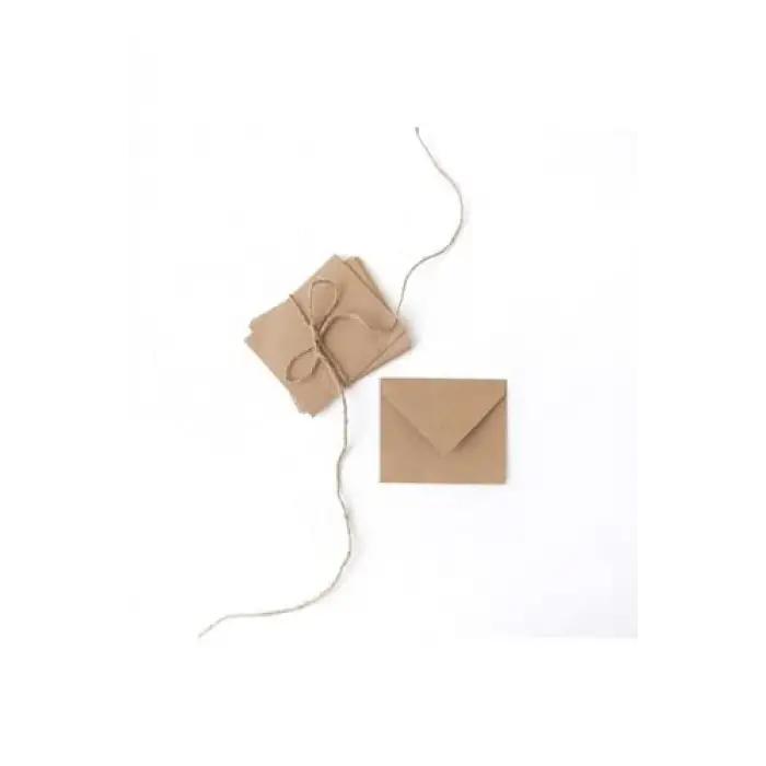 Kraft Mini Zarf, 7 x 9 cm, 25 Adet