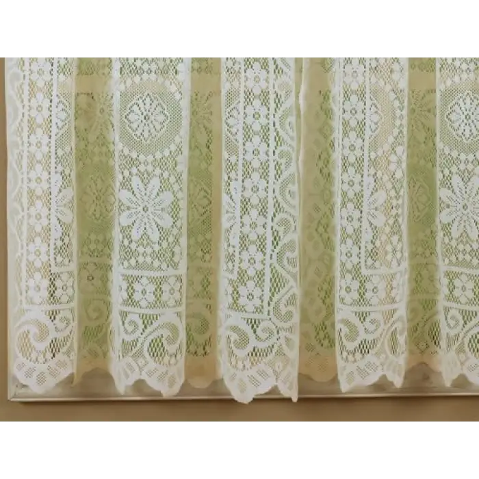 Krem Dantel Panel Perde 160 cm, 58 G x 63 U