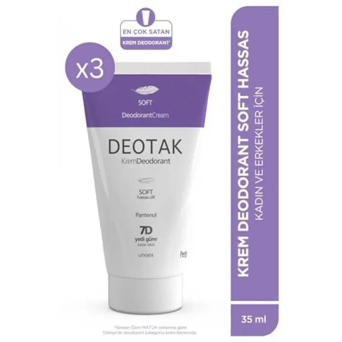 Krem Deodorant Soft 35 ml X 3 Adet P06530