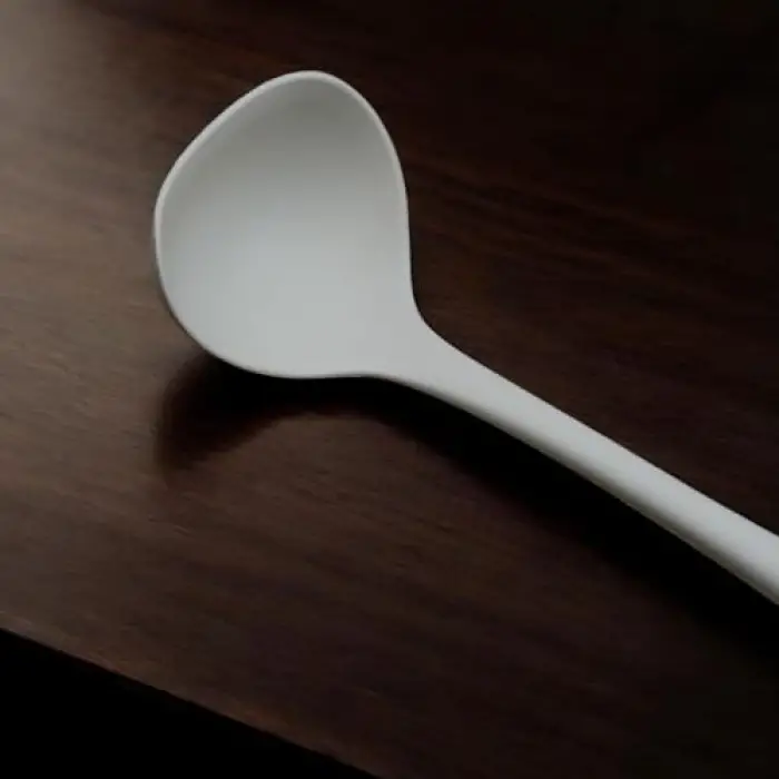 Krem silikon çorba kepçesi, 29,5 CM