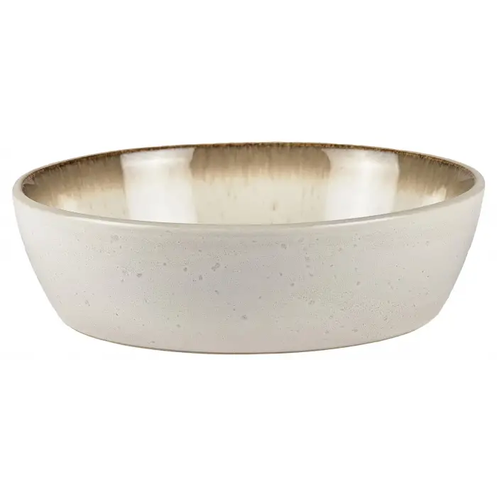 Krem Toprak Çorba Kasesi, 18 cm
