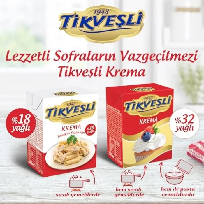 Krema 200 ml 2li set