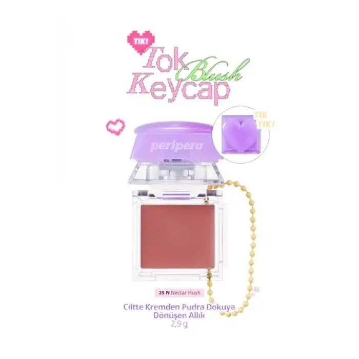 Kremden Pudra Dokuya Dönüşen Allık Tok Blush Keycap (25 Nectar Flush)
