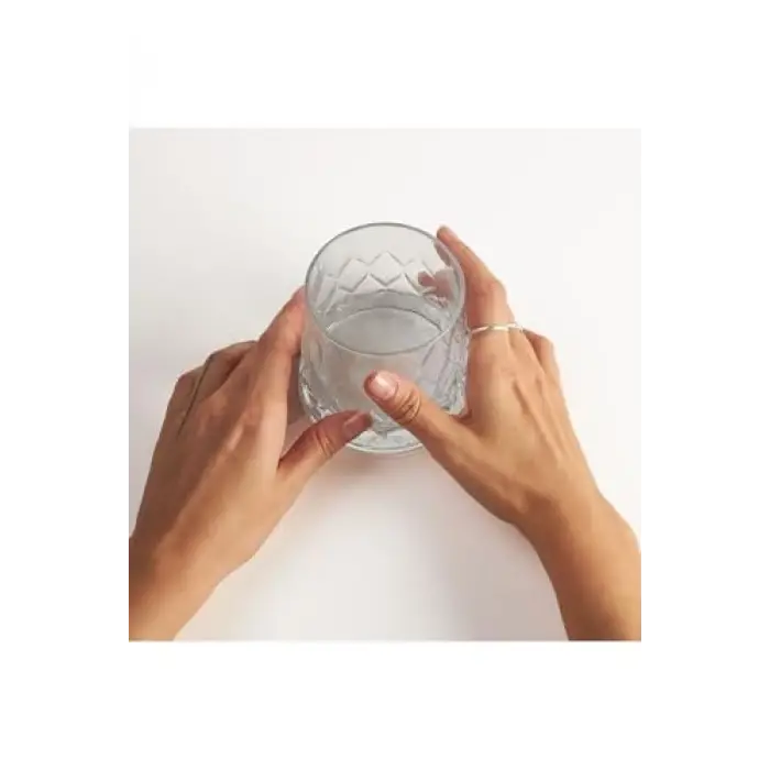 Kristal Desenli 2li Set Meşrubat Bardağı