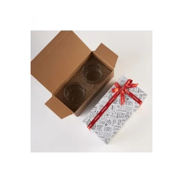 Kristal Desenli 2li Set Meşrubat Bardağı