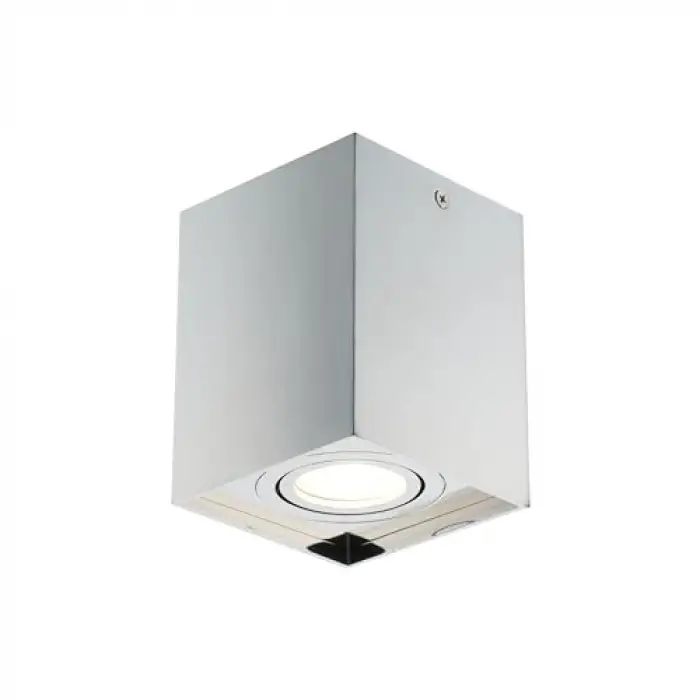Krom Kare Tekli Plafonyer 1xgu10