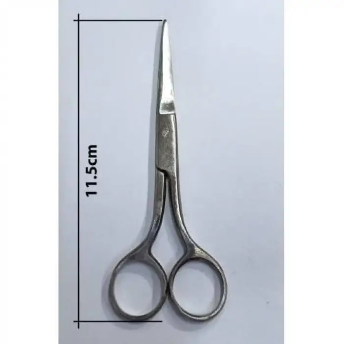 Krom Nikel Bıyık,Kaş Düzeltme Makası 12cm