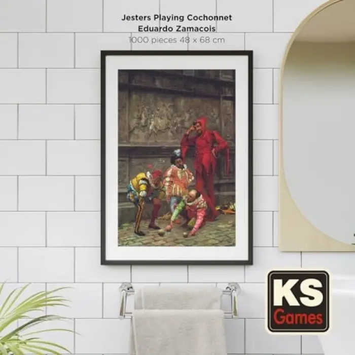 KS Puzzle 1000 Parça Museum Jesters Playing Cochonnet