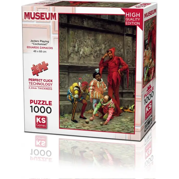 KS Puzzle 1000 Parça Museum Jesters Playing Cochonnet