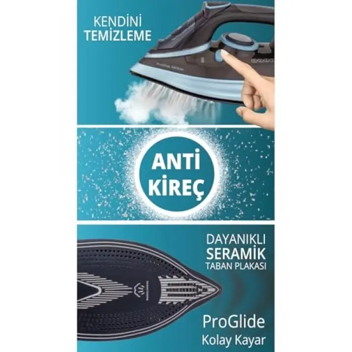 Ksı-6347 Akıllı Buharlı Ütü 3200W, Ksı-6347