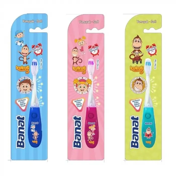Kukuli Işıklı Diş Fırçası Soft