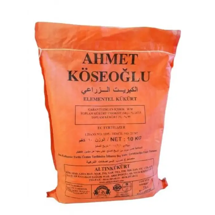 Kükürt Tozu 10 Kg, Orijinal Paket