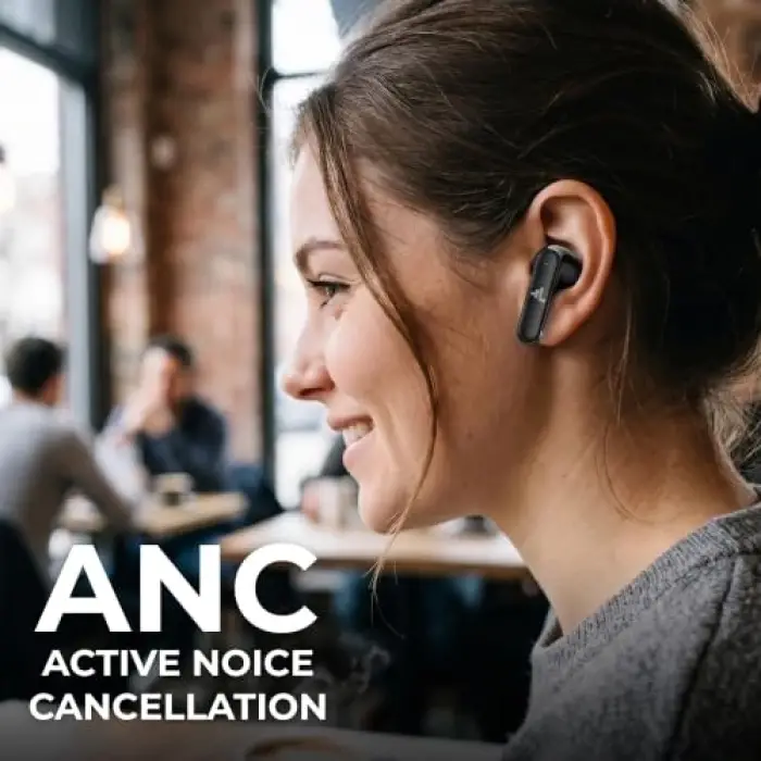 Kulaklık, S160 Anc Kablosuz Bluetooth (Siyah)