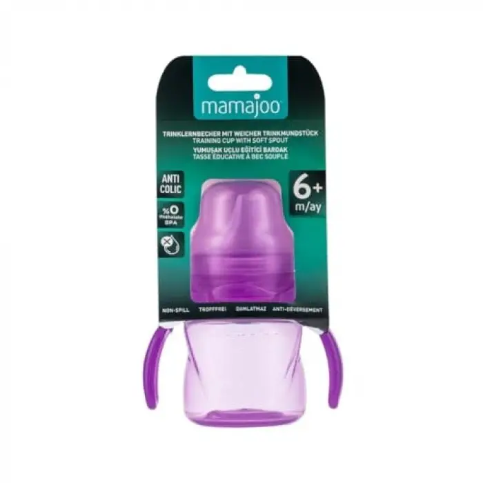 Kulplu Eğitici Bardak 160 ml / Mor