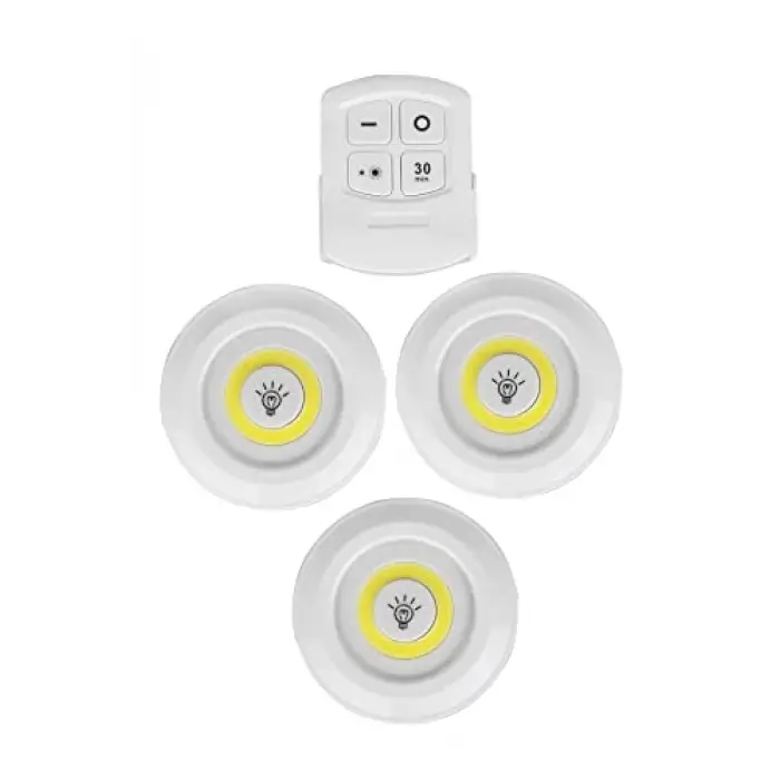 Kumandalı, Ayarlanabilir LED Işık, 3lü Set