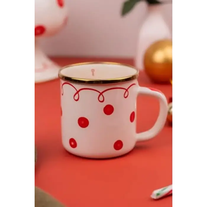 Kupa, Merry Dots Yılbaşı Temalı Emaye
