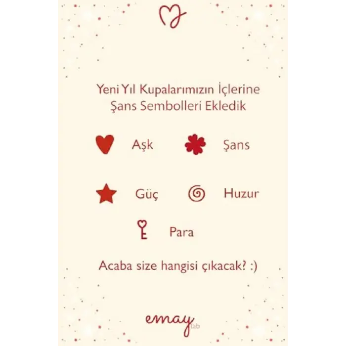 Kupa, Merry Dots Yılbaşı Temalı Emaye