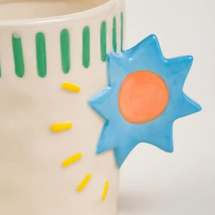 Kupa; Sımıng Stoneware 285 Ml Mavi, Yeşil