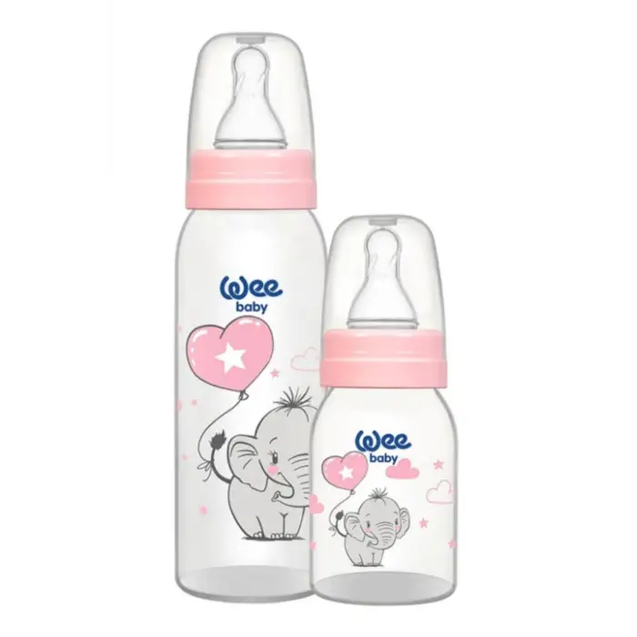 Kuplu PP Biberon 250 ML Pembe 2li Bulk