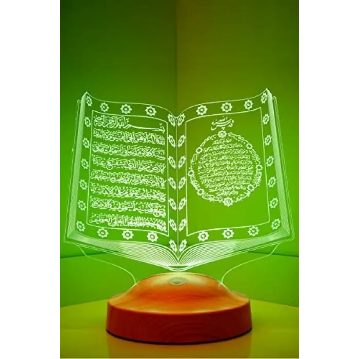 Kuran-ı Kerim 3D LED Lamba